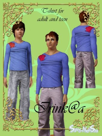Men and teen shirt long