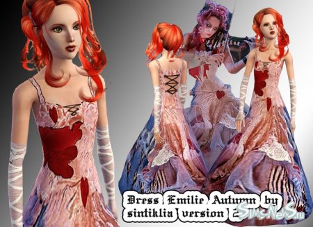 Платье для Sims 3 Emilie Autumn версия 2