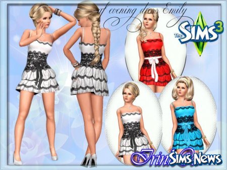 Платье и туфельки для Sims 3