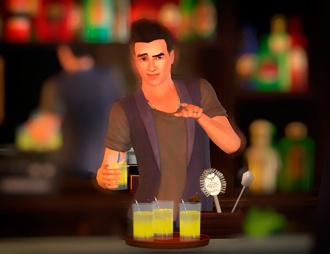 Навык смешивания напитков в The Sims 3 В сумерках