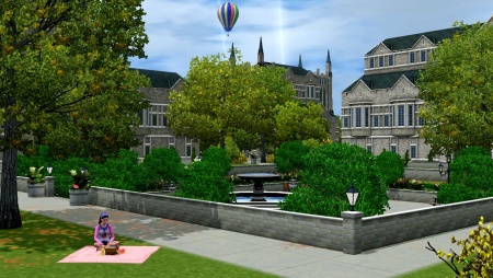 Студенческий городок в The Sims 3 Студенческая жизнь