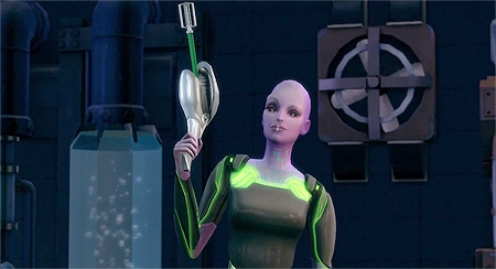 НЛО и инопланетяне в  The Sims 4 На работу
