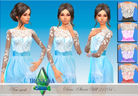 Платье "Sherri Hill 21234" для Sims 4