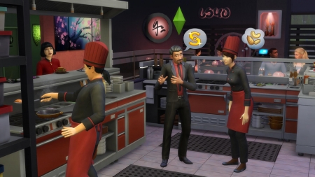 Подробности о The Sims 4 "В ресторане"