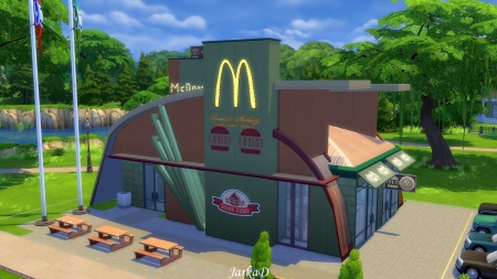 Кафе McDonald's для Симс 4