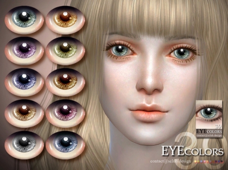 Eyecolor 39. Блестящие линзы для симок