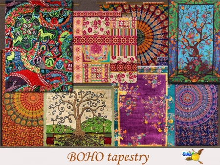 evi Boho Tapestry set. Гобелены для дома
