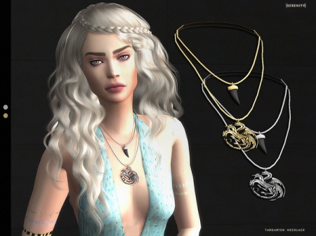 Targaryen Necklace (female). Ожерелье для симок