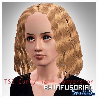 TS2 curly hair conversion от Infusorian