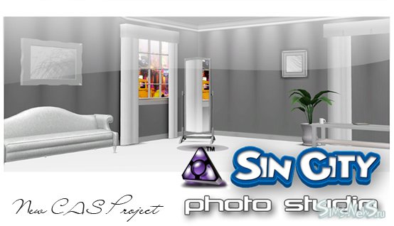 Sims New City Family Pack.®  CAS Sin City Photo Studio