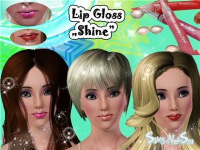 Lipstick "Shine" помада для Sims 3