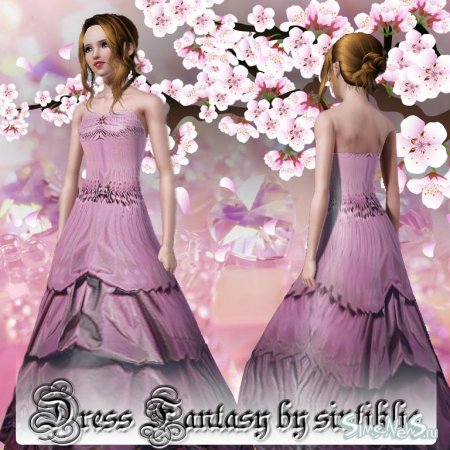 Dress "Fantasy" - платье для Sims 3