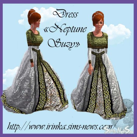 2 средневековых платья для Sims 3
