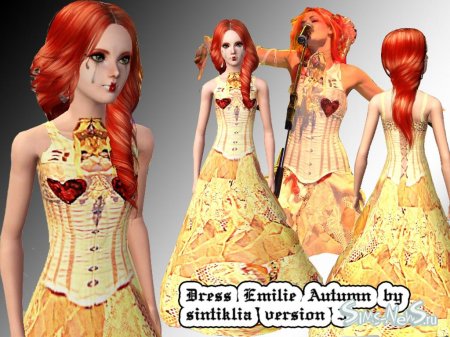 Платье для Sims 3  Emilie Autumn версия 1