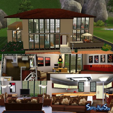 Дом Mountain Lain Gold для Sims 3