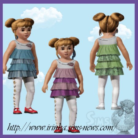 Детское платье "Принцесса" для Sims 3