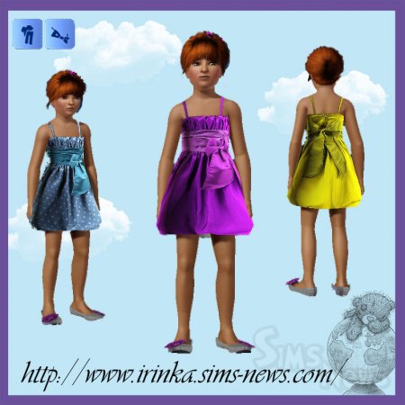 Сарафан для ребенка для Sims 3