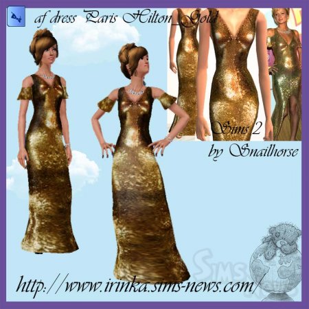 Платье Paris Hilton  для Sims 3