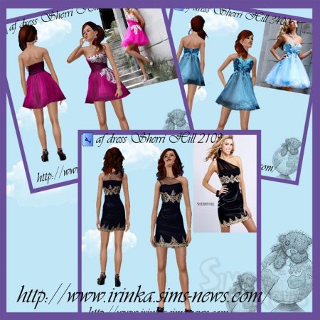 3 платья для Sims 3