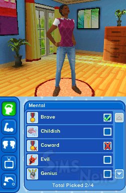 10 скринов The Sims 3 для Nintendo DS