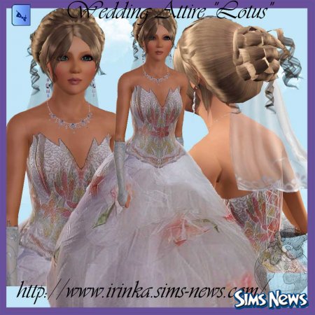 Свадебный наряд для Sims 3