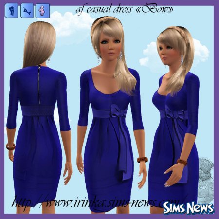 Повседневное платье для Sims 3