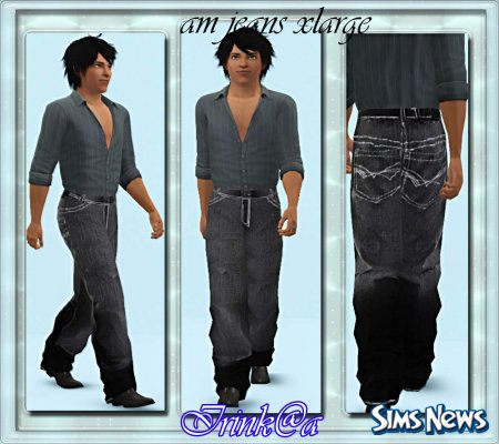 Мужские джинсы Sims 3