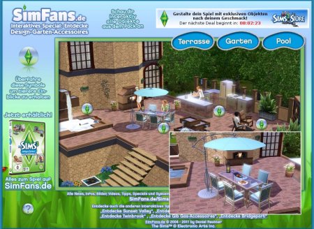 Интерактивные скриншоты объектов каталога The Sims 3: Отдых на природе