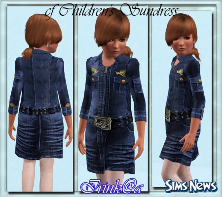 Детское платье для Sims 3