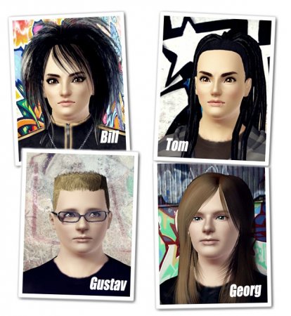 Симы для The Sims 3 - Группа Tokio Hotel