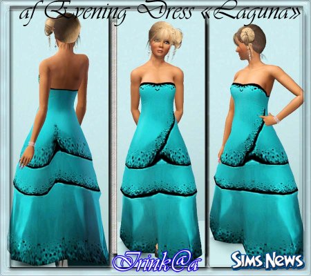 Вечернее платье для Sims 3