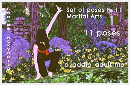 Набор поз "Martial Arts" для Симс 3