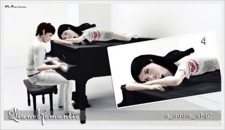 Набор поз "Piano Romantic" для Симс 3