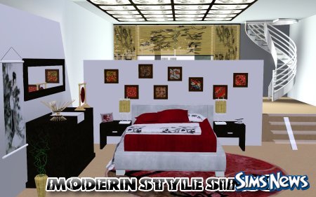 Спальня Japan (Newmesh) для Sims 3