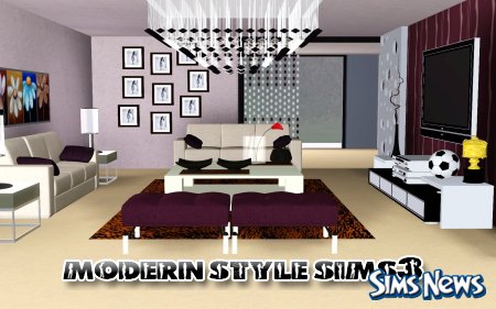 Гостиная Glory (Newmesh)  для Sims3