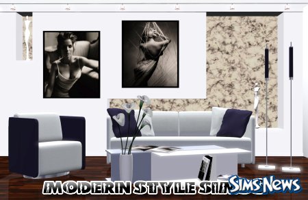 Гостиная Bliss (Newmesh)  для Sims 3