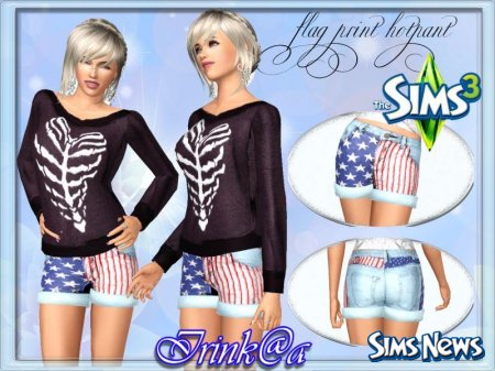 Свитер и шорты для Sims 3