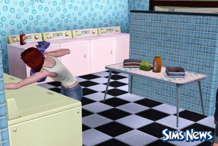 Прачечные и стирка в The Sims 3 Карьера
