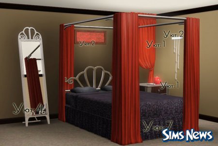 Описание предметов каталога The Sims 3 Изысканная спальня