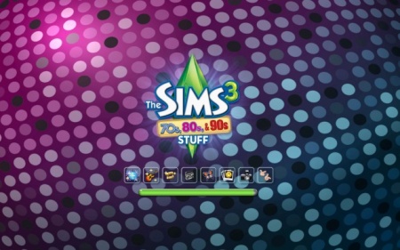 Экран загрузки каталога The Sims 3 70-е, 80-е, 90-е