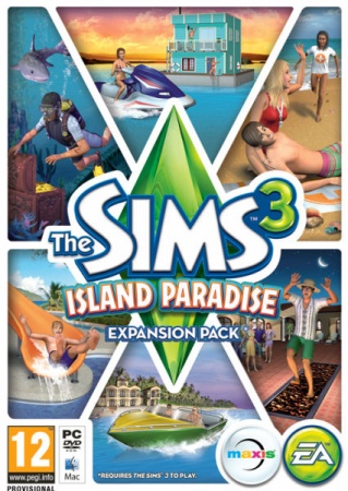 Рендер и обложка The Sims 3 Райские острова