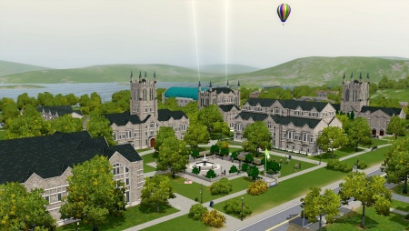 Студенческий городок в The Sims 3 Студенческая жизнь