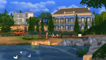 The Sims 4  город и загрузочный экран