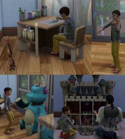 Творческие способности у детей  в Sims 4