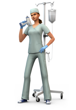 Профессии в The Sims 4 На работу: ученый, доктор, детектив