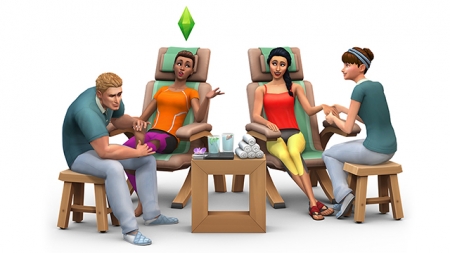 2 видео The Sims 4 День спа