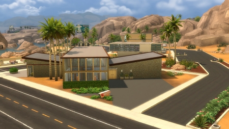 Общественные участки города Оазис Спрингс в The Sims 4