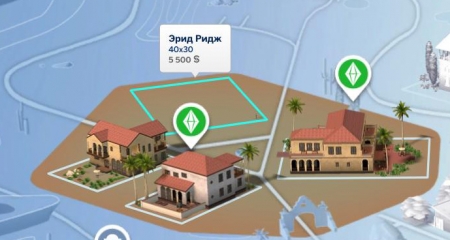 Жилые участки города Оазис Спрингс в The Sims 4