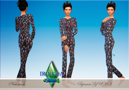 Пижама "YUMI ORIGINAL" для Sims 4