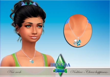 Колье "Clover happiness" для Sims 4